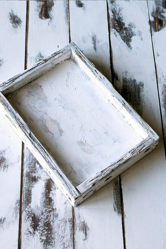 shabby white tray