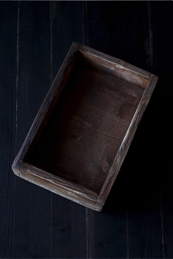 scatola legno vintage marrone chiaro