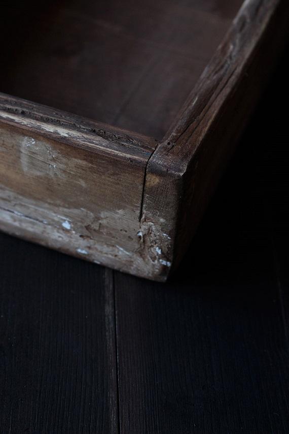 scatola legno vintage marrone chiaro