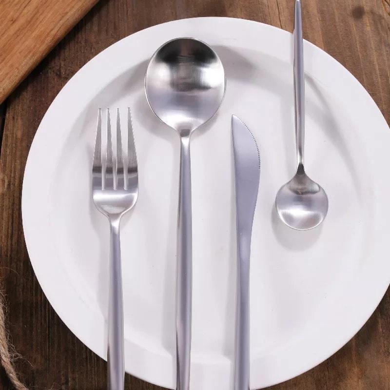 Sleek Steel cutlery
