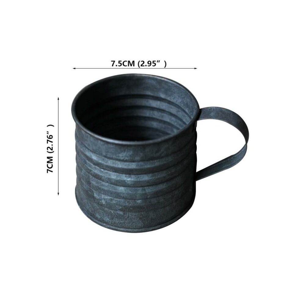 Round punched American mug
