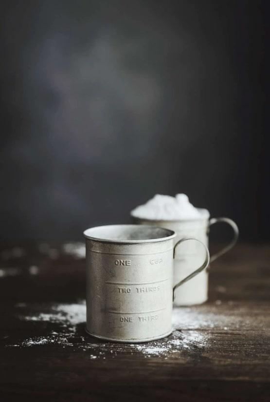 Vintage metal measuring cup