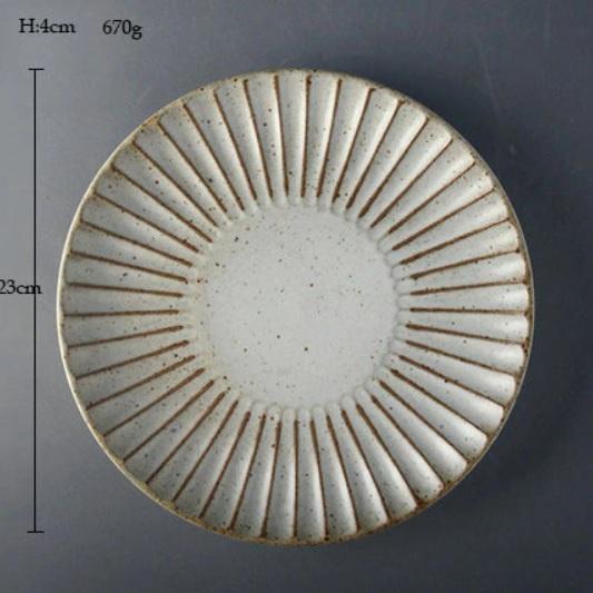 large stoneware plate