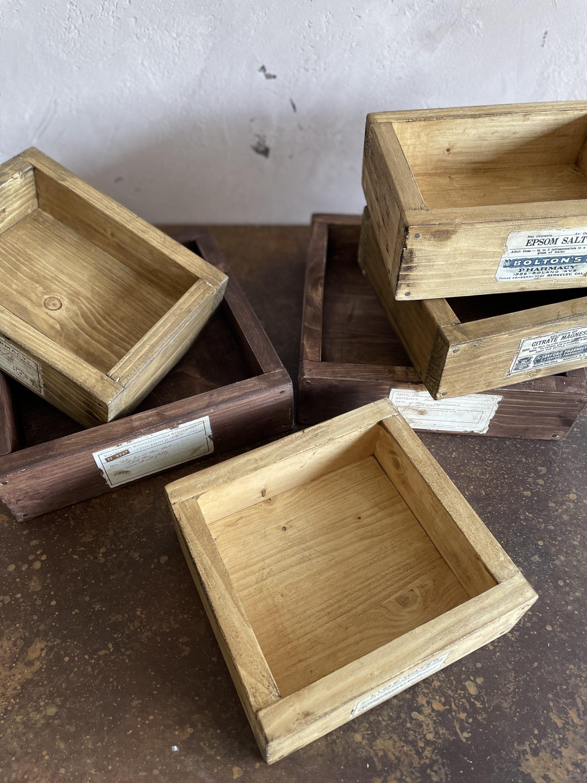 Square wooden deals boxes for sale